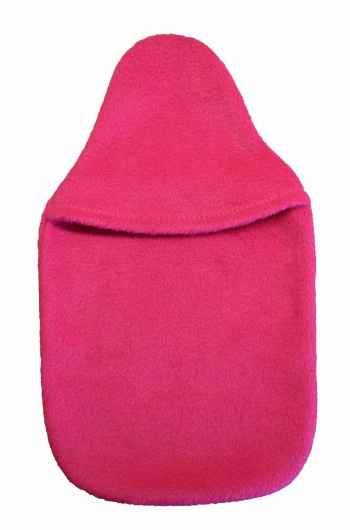 cerise fleece hot water bottle cover