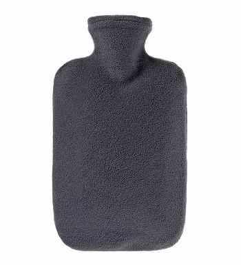 anthracite fashy fleece hot water bottle