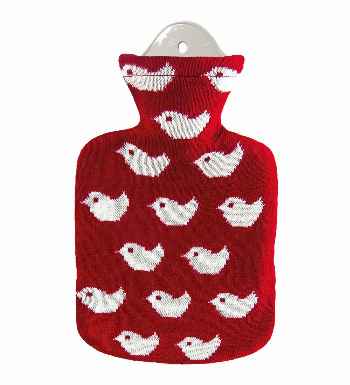 baby birds Sänger hot water bottle 