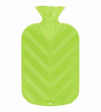 neon green hot water bottle