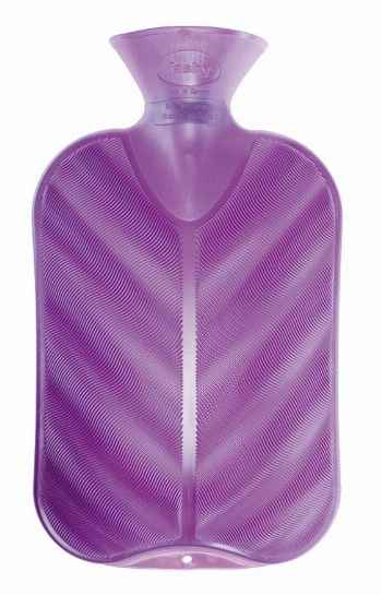 metallic purple hot water bottle