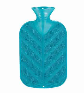 aquamarine 3D hot water bottle