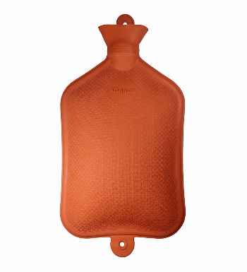 jumbo 3 litre orange hot water bottle