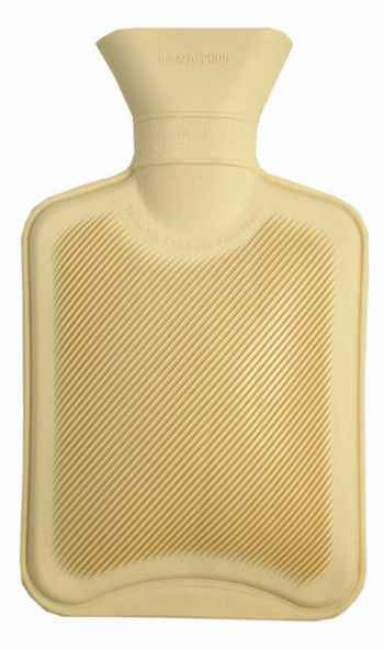 small natural rubber hot water bottle