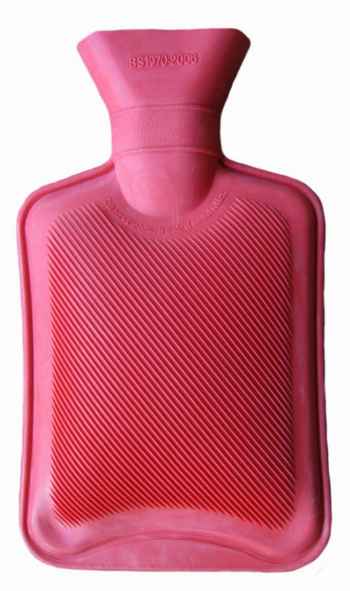 one litre rubber red hot water bottle