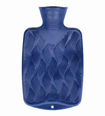 fashy navy small hot water bottle