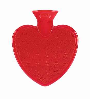 heart hot water bottle