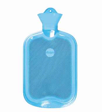 light blue Sänger plasticiser free hot water bottle