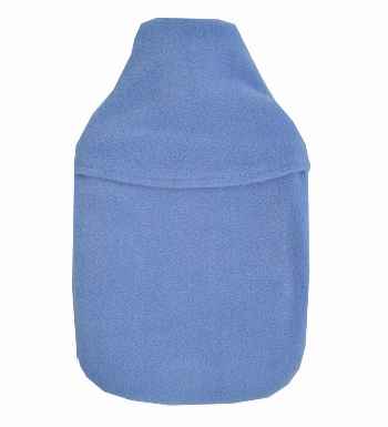 2.0L sky blue fleece hot water bottle cover