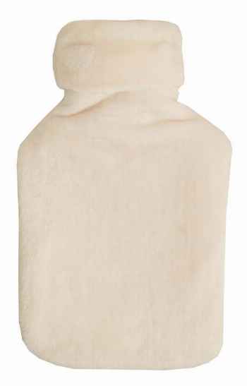 2.0L buttermilk fluffy fleece hot water bottle cover