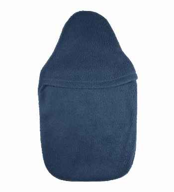 2.0L royal blue fleece hot water bottle cover