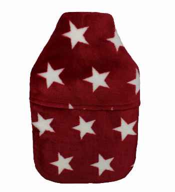 red star 2 litre fleece hot water bottle cover