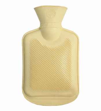 mini cream hot water bottle