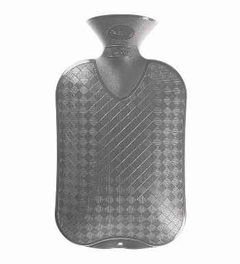 anthracite plain hot water bottle