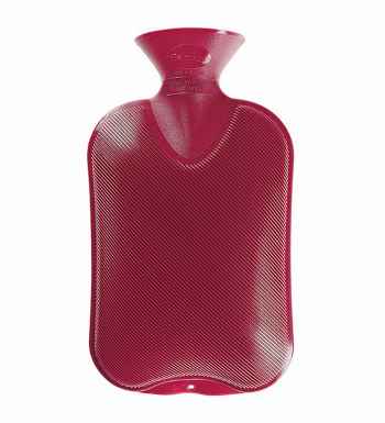 fashy cranberry hot water bottle