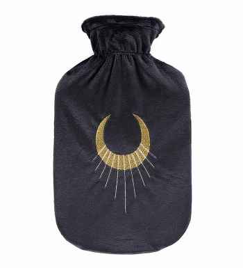 Glitter Moon Latex Free Hot Water Bottle