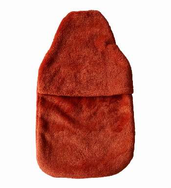 burnt orange hot water bottle cover