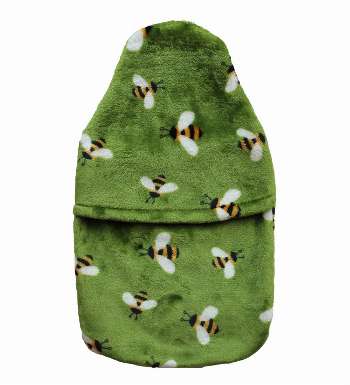 2.0L Fluffy Busy Bees hot water bottle cover