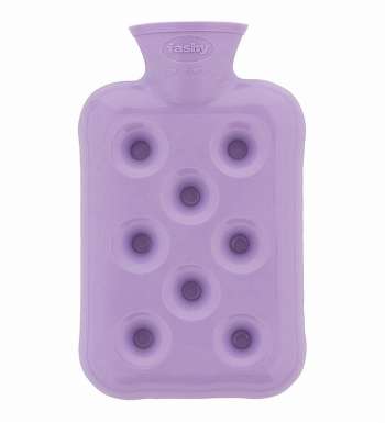 lilac honeycomb small hot water bottle