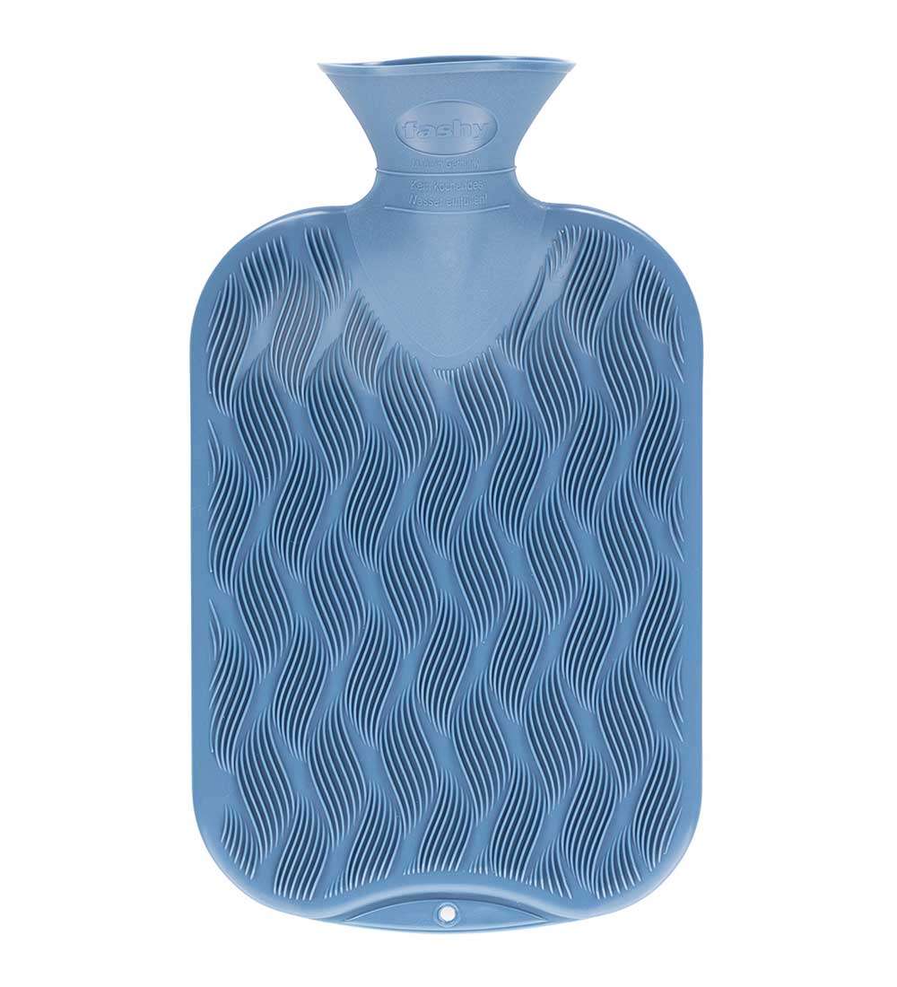 2.0L Pastel Blue Latex Free 3D Hot Water Bottle