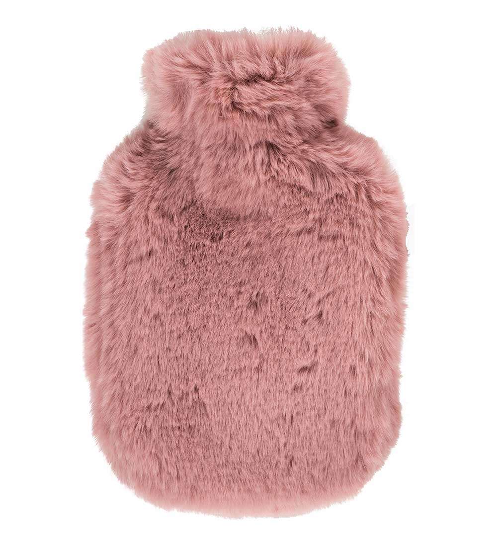 plush blush hot water bottle