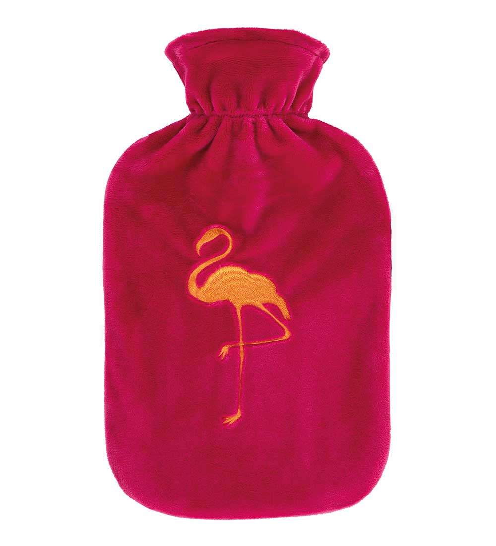 gold-flamingo-hot-water-bottle