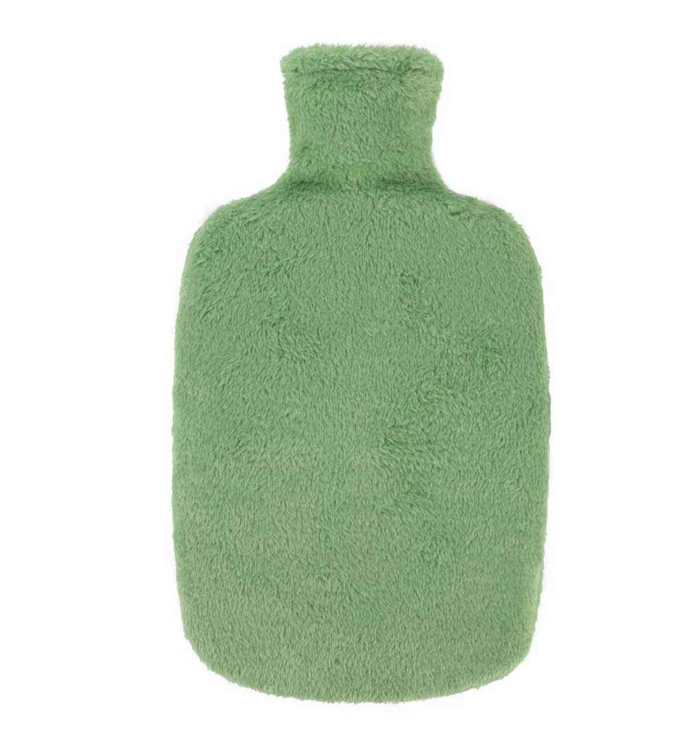 eco green fashy hot water bottle