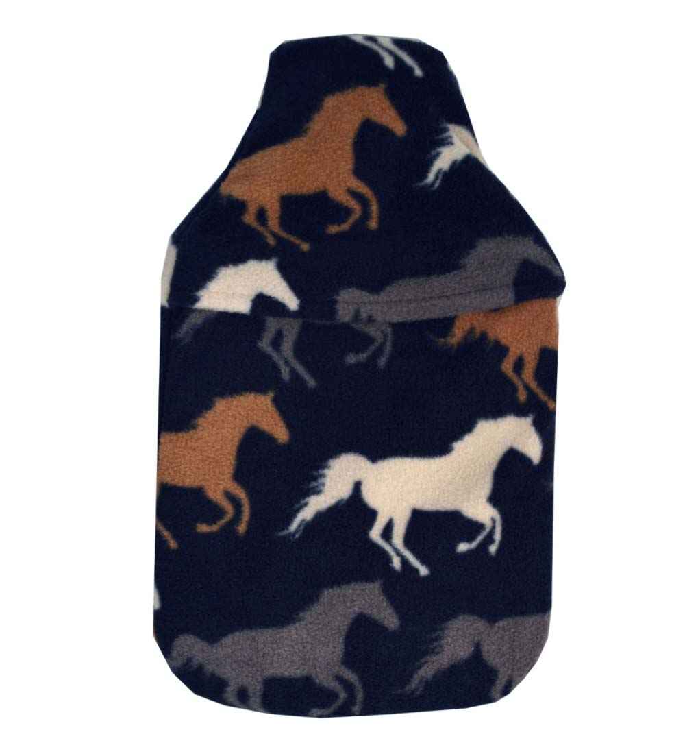 galloping horses hot water bottle cover