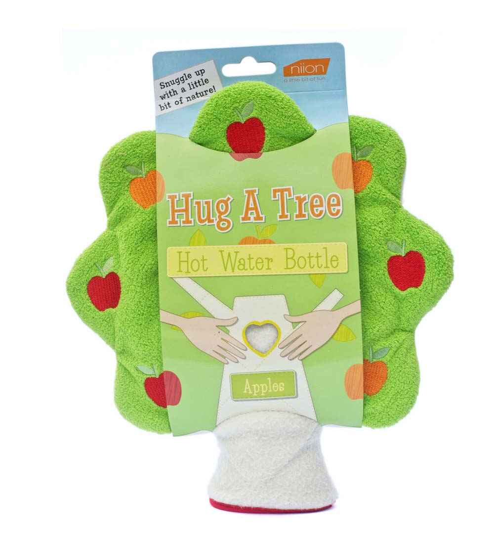 apple hug a tree hot water bottle