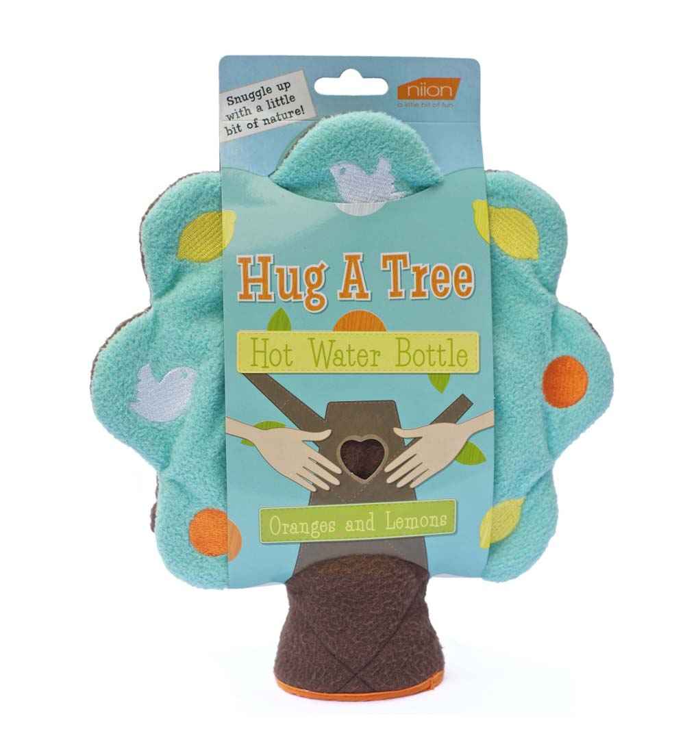 oranges hug a tree hot water bottle