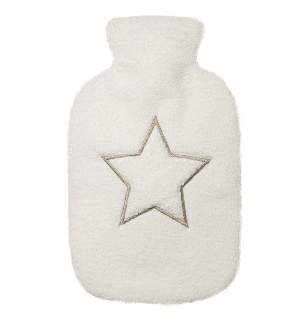 gold star embroider hot water bottle