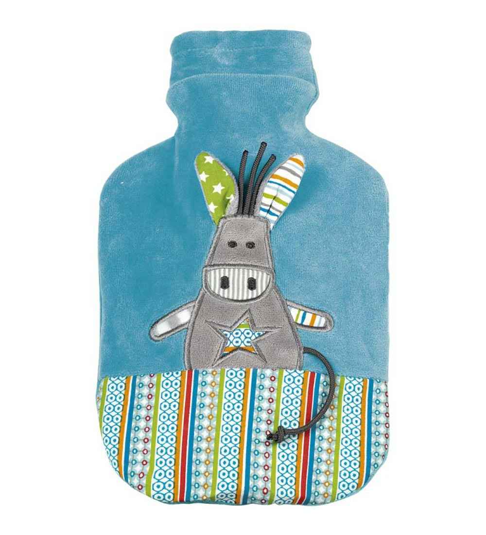 turquoise donkey fashy hot water bottle