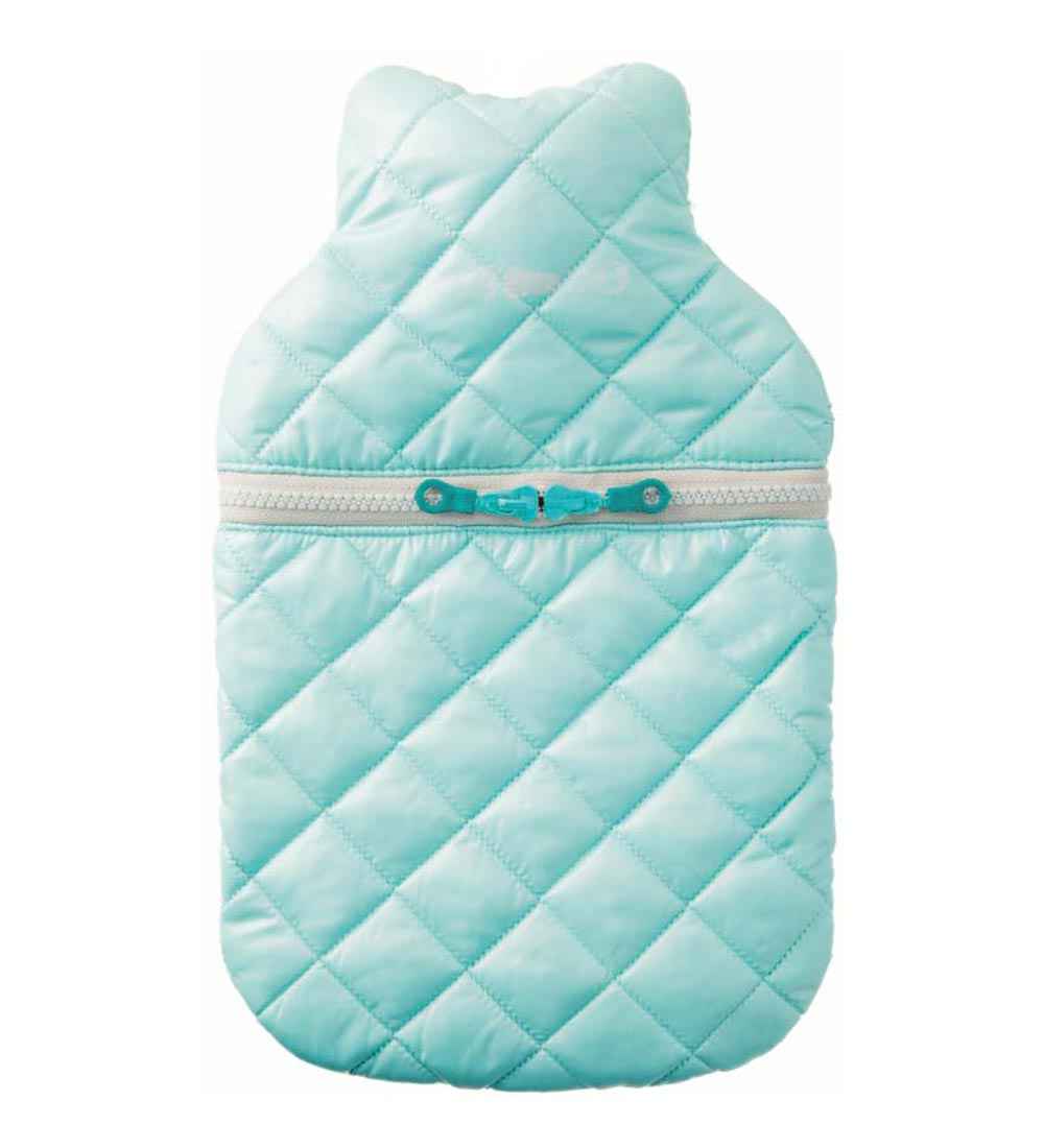 fashy  aqua quilted padded hot water bottle