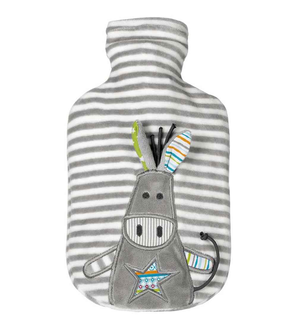 grey donkey fashy hot water bottle