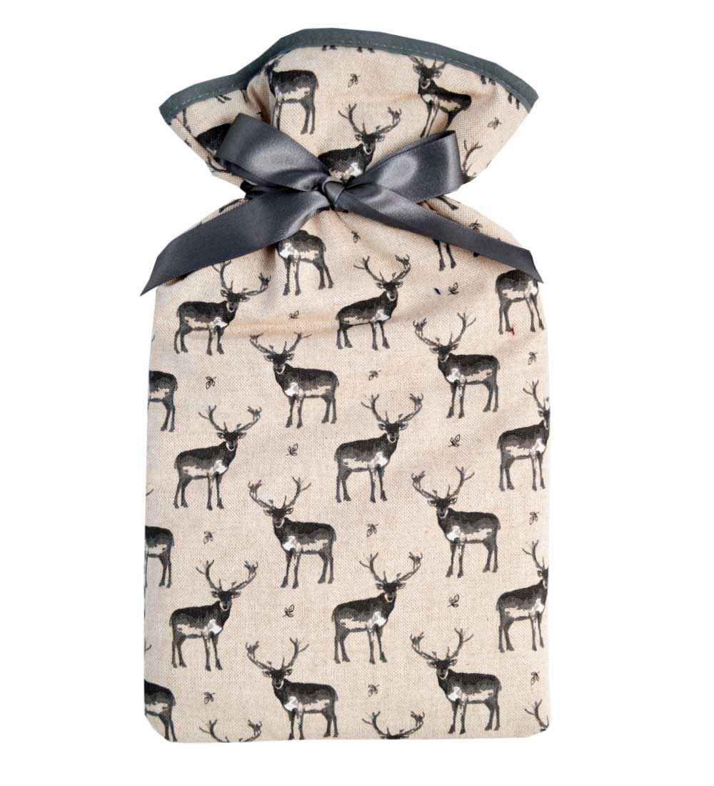 grey stag hot water bottle