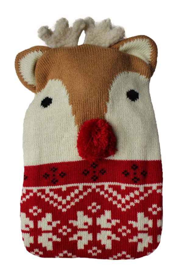 ruby reindeer hot water bottle