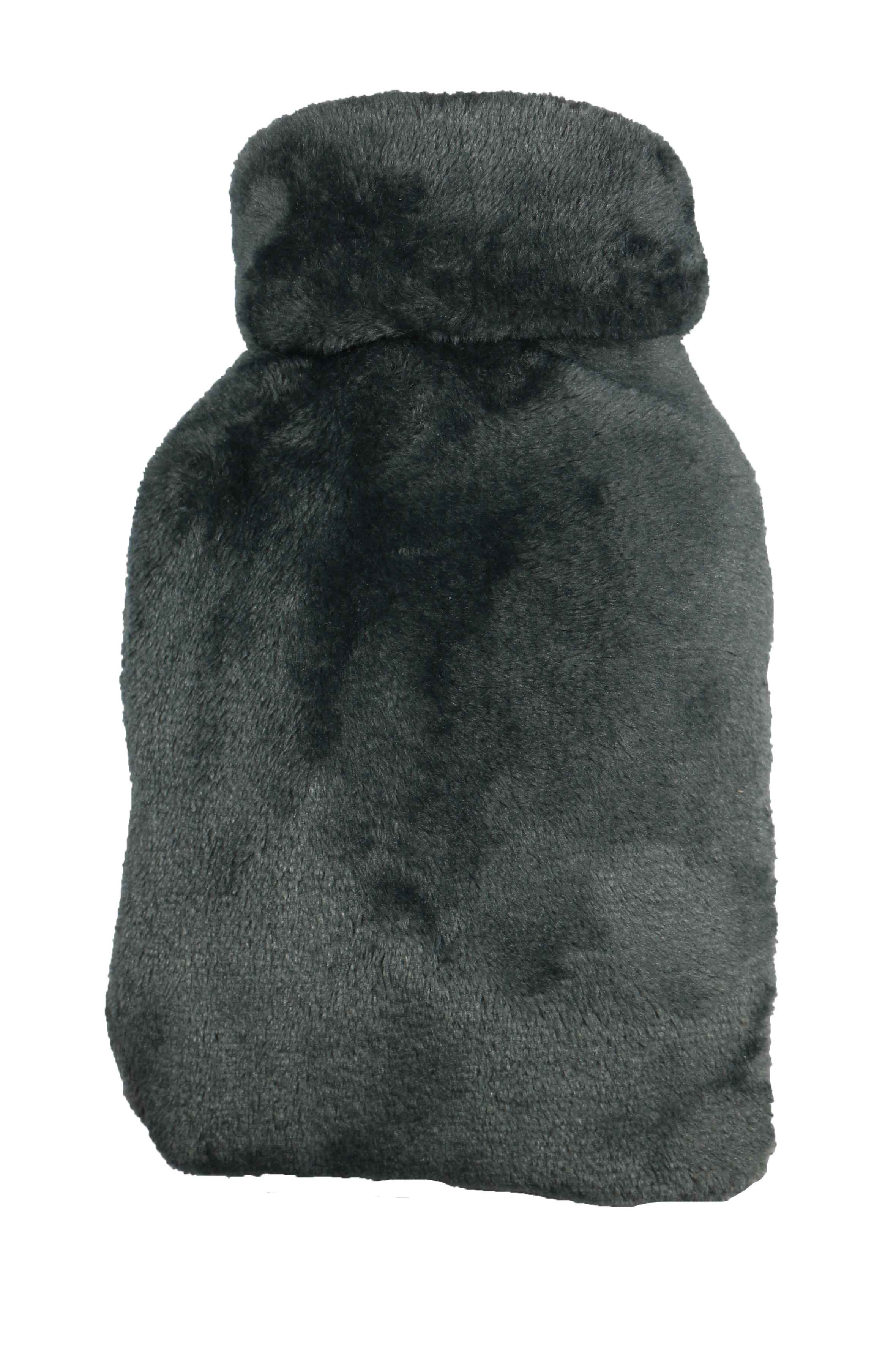 grey mini hot water bottle