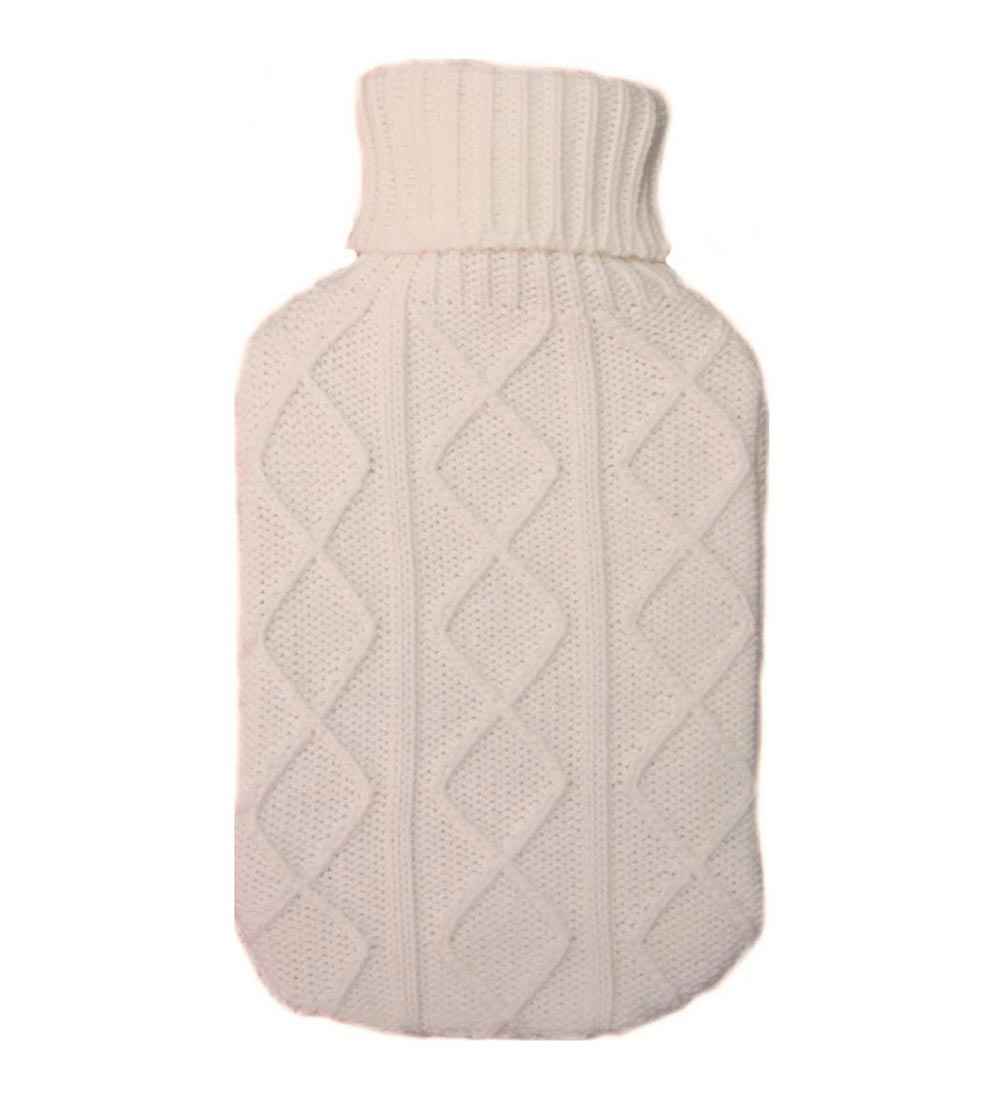 diamond knit hot water bottle