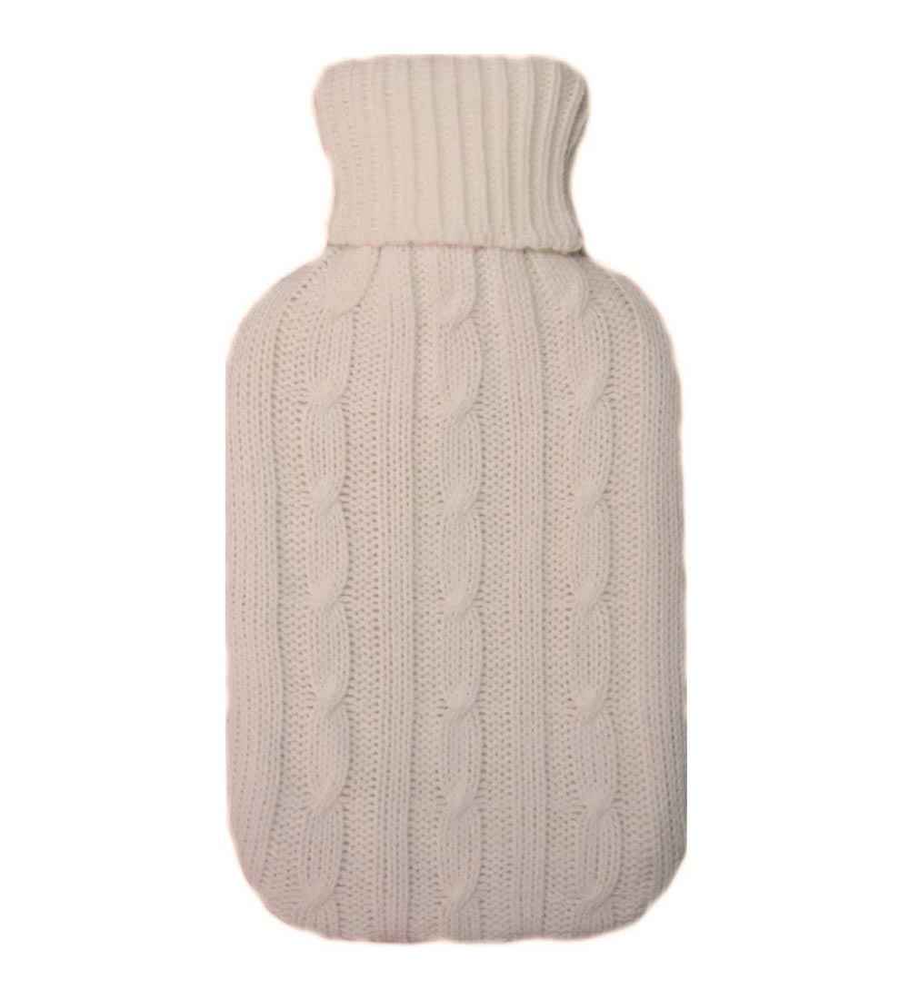 rope knit hot water bottle