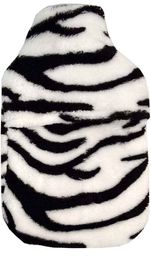 zebra stripe fleece vagabond hot water bottle