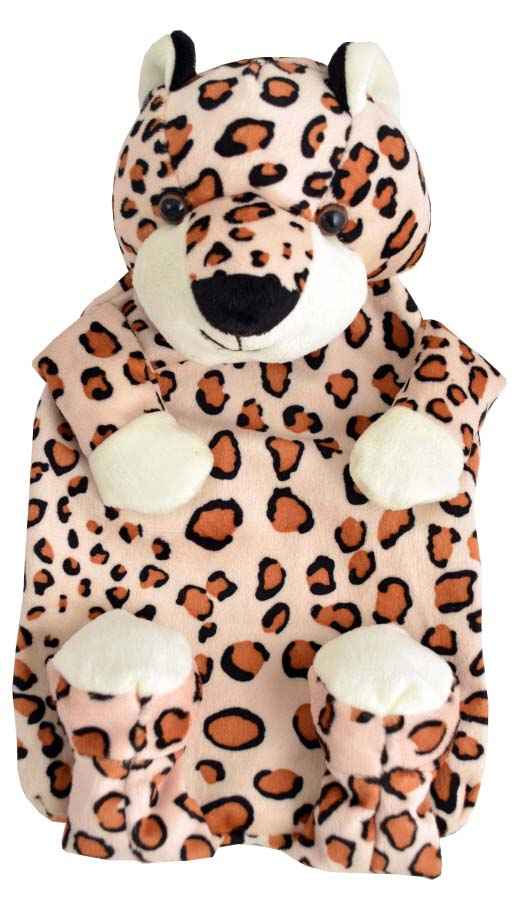 leopard kids hot water bottle