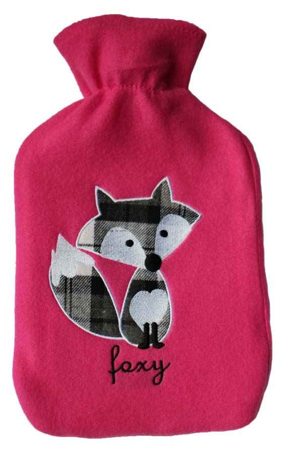 tartan foxy hot water bottle