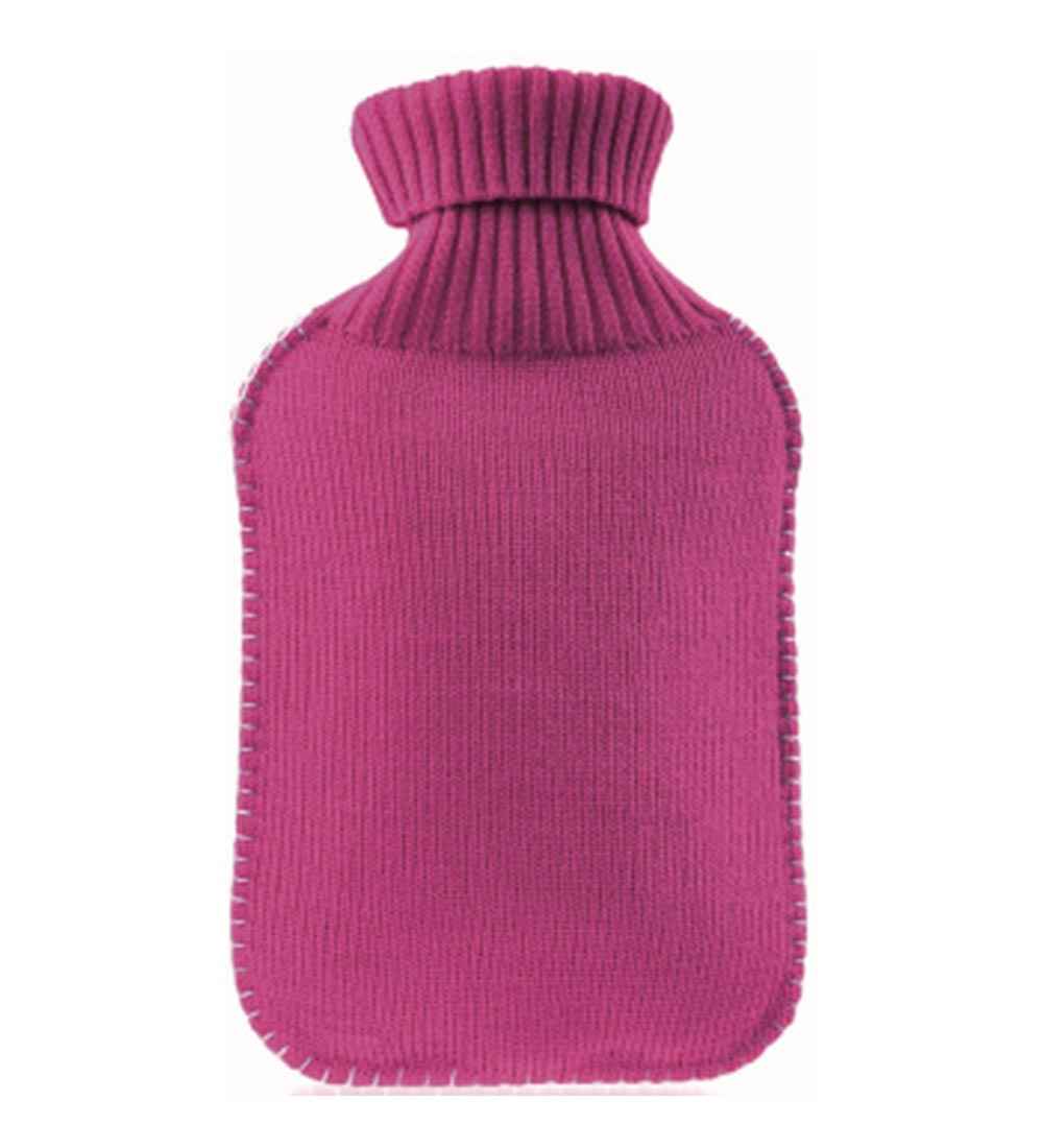 dusky pink hot water bottle