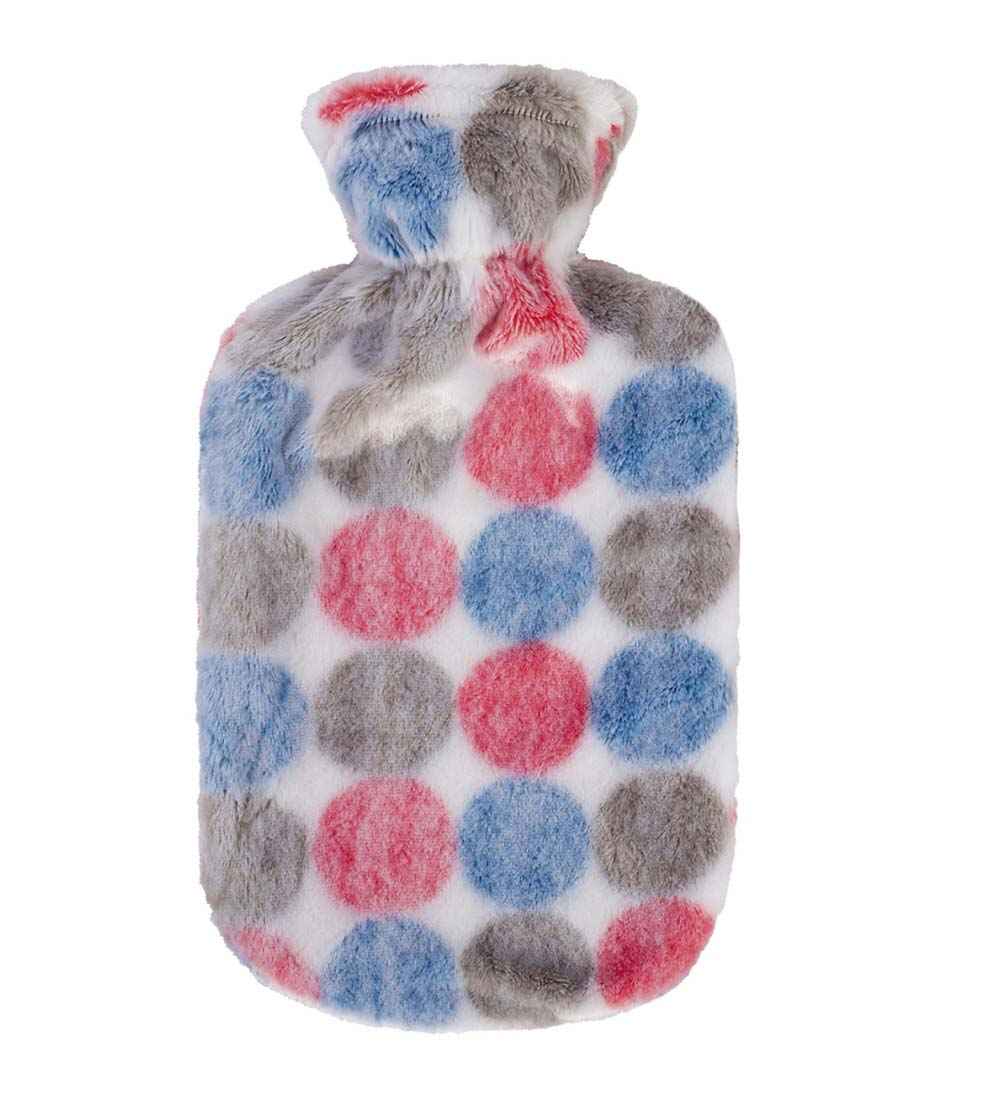 frosted dots latex free hot water bottle