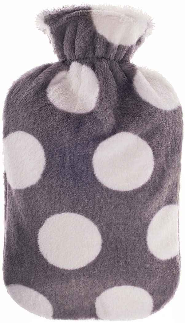 hot water bottle taupe spots