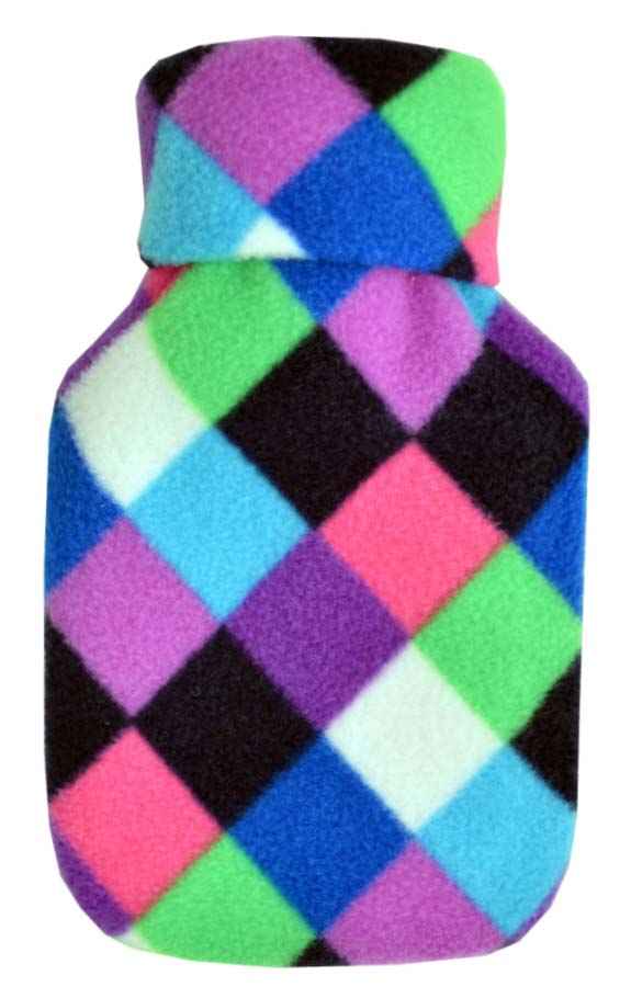 harlequin mini hot water bottle