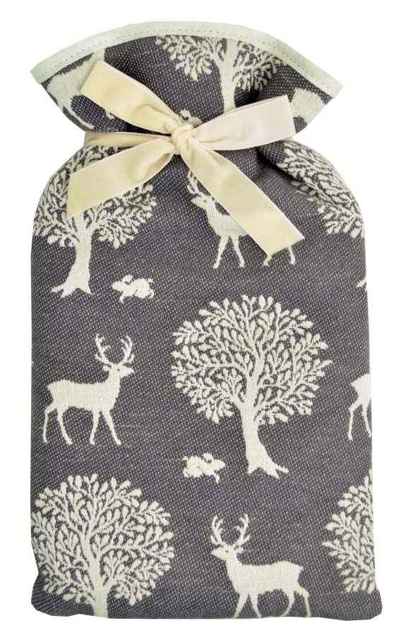 taupe stag hot water bottle