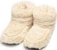 microwavable slipper boots cream