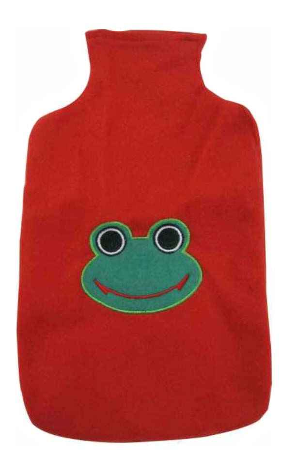 frog face hot water bottle