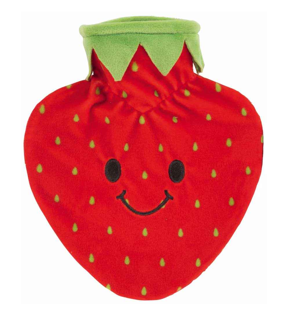 strawberry smile hot water bottle